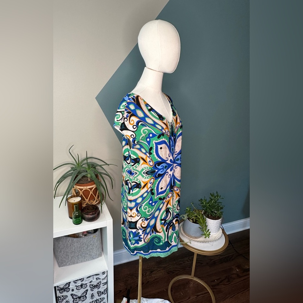 Maeve Folksong Shift Dress XS Anthropologie Bohemian Bird Print Lined EUC - Picture 4 of 11